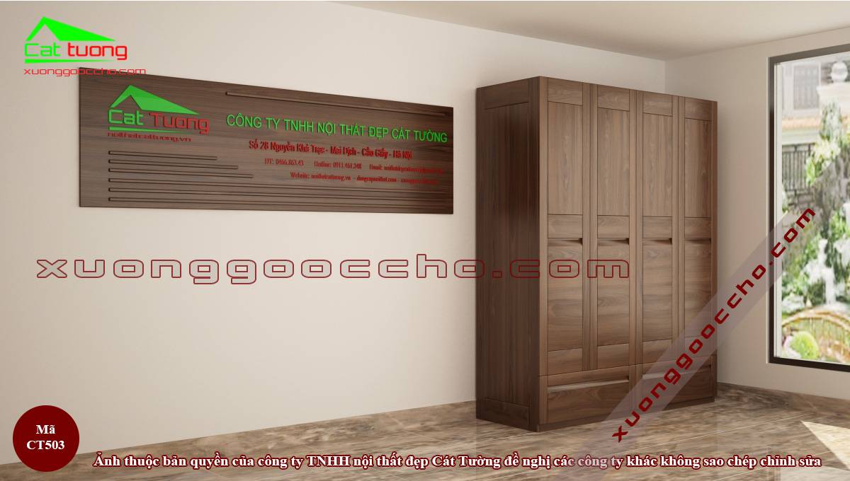 Tủ Quần Áo Gỗ Óc Chó
