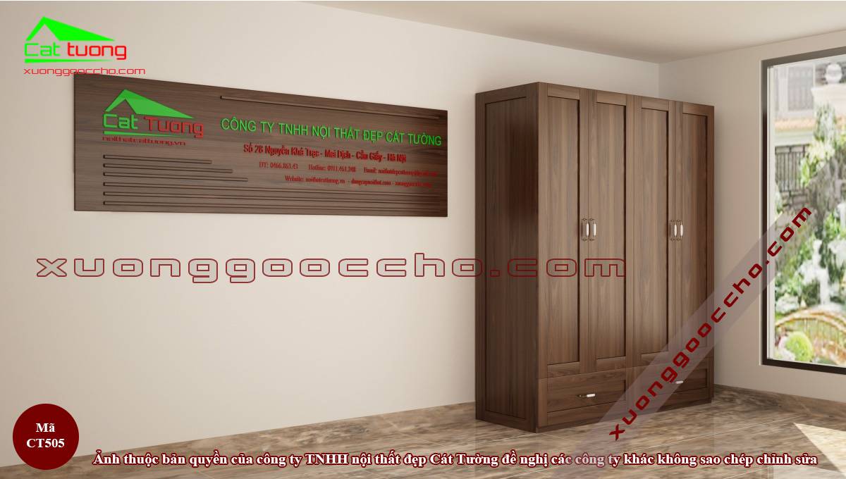 Tủ Quần Áo Gỗ Óc Chó