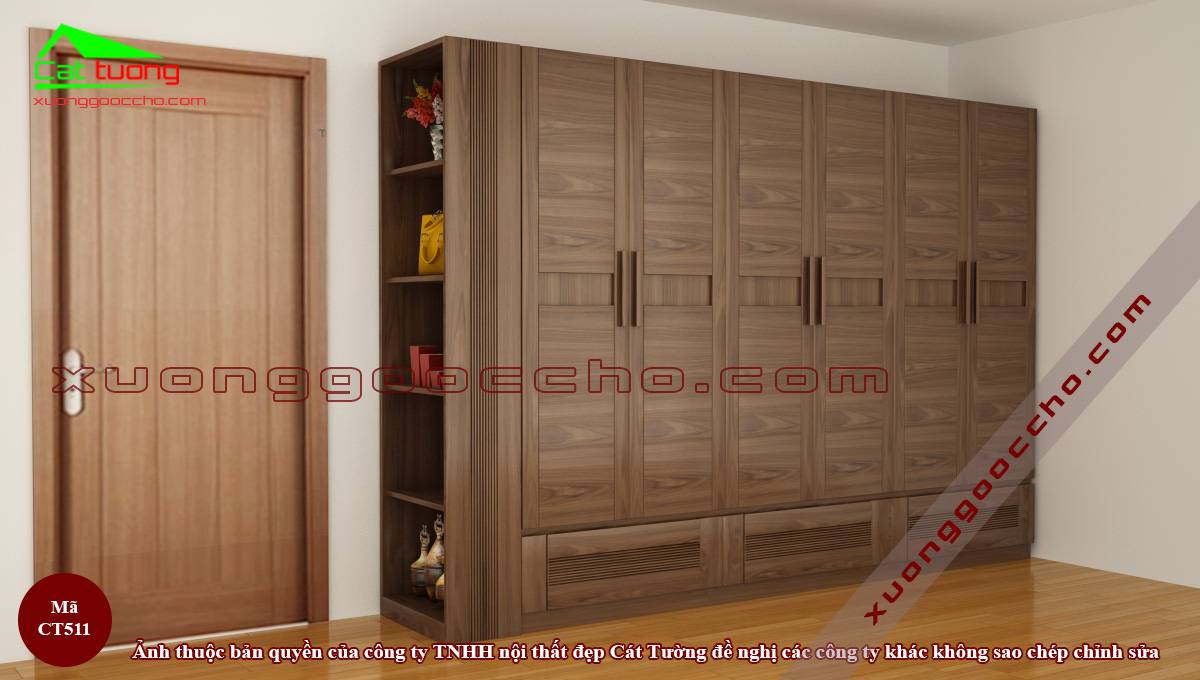 Tủ Quần Áo Gỗ Óc Chó