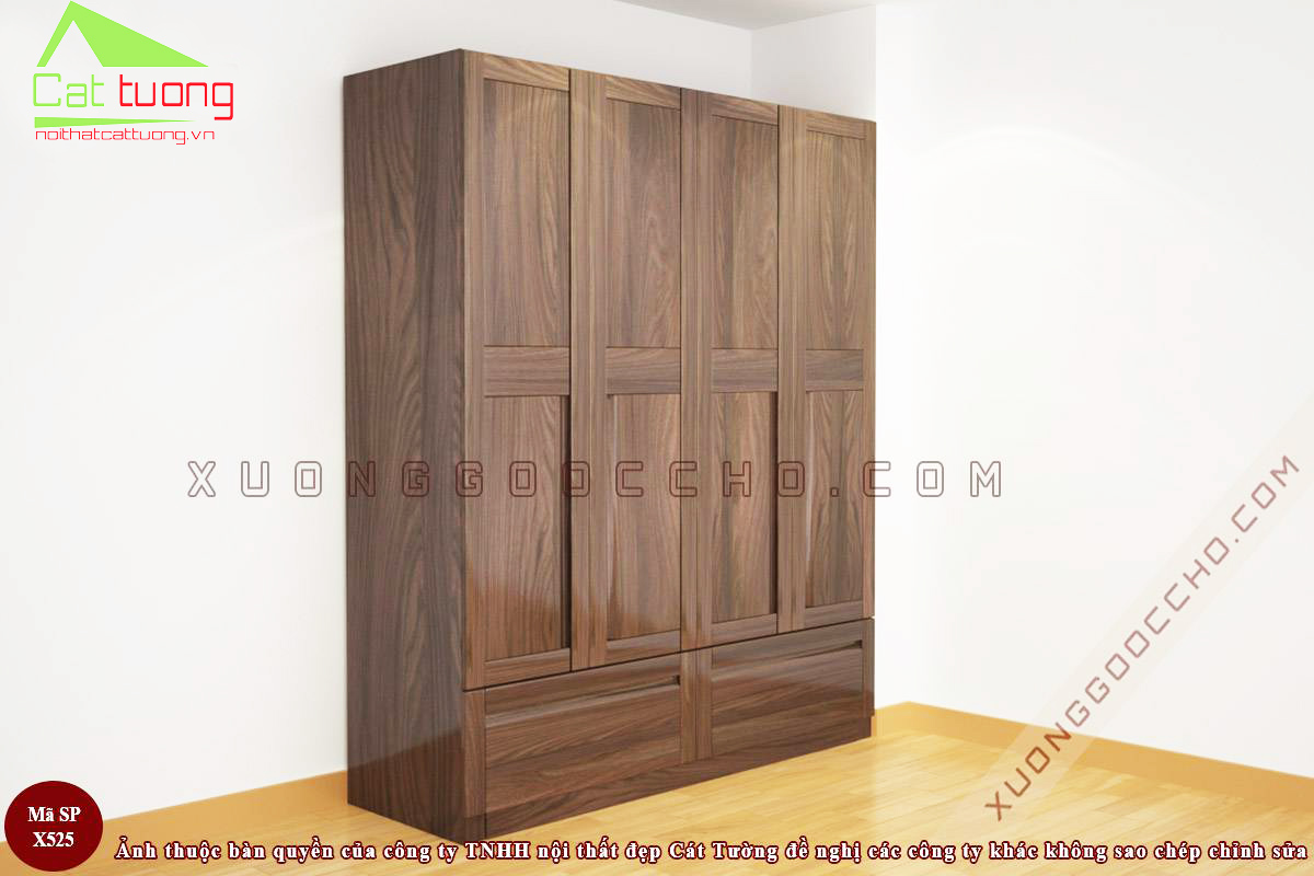 Tủ Quần Áo Gỗ Óc Chó