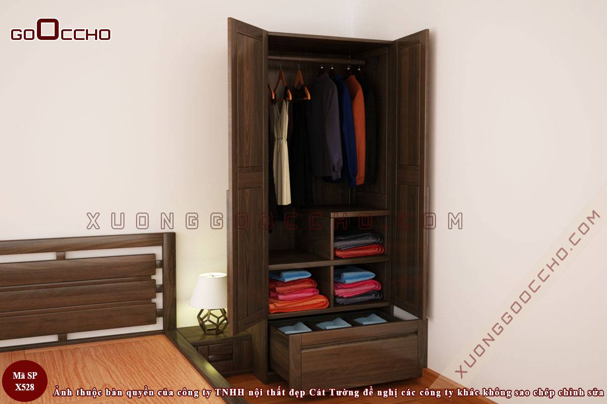 Tủ Quần Áo Gỗ Óc Chó