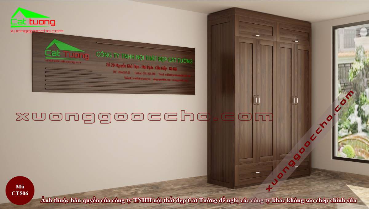 Tủ Quần Áo Gỗ Óc Chó
