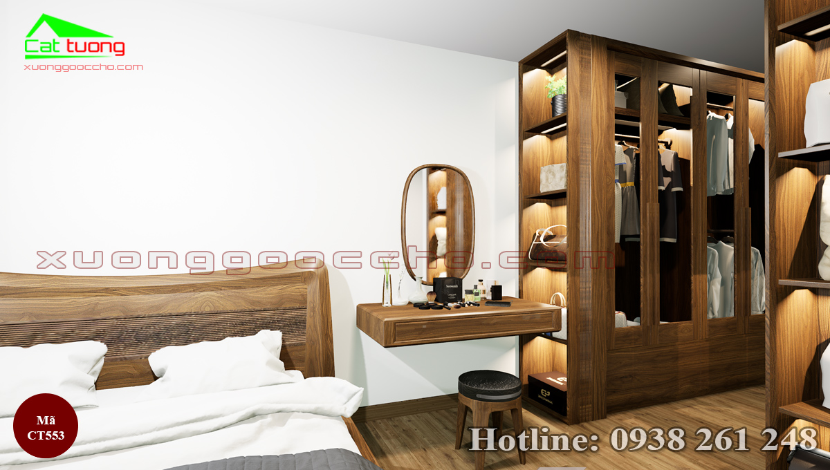 Tủ Quần Áo Gỗ Óc Chó