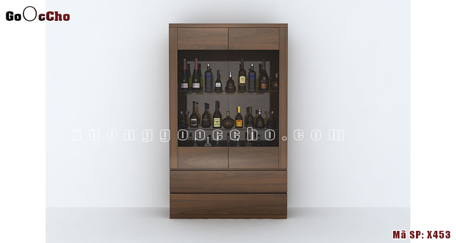 Tủ Rượu Tủ Trang Trí Gỗ Óc Chó