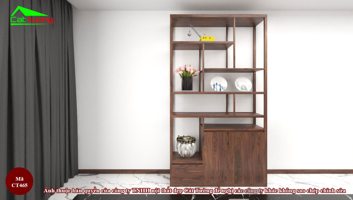 Tủ Trang Trí Gỗ Óc Chó