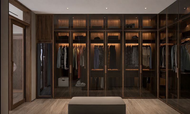 Tủ quần áo gỗ óc chó TA2601